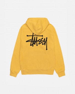 Stussy Basic Stussy Hoodie Pigment Dyed - Unisex Hoodies Oranssi | TFIWZ23078