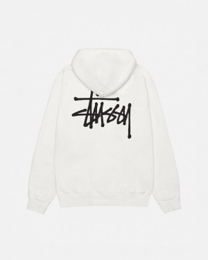 Stussy Basic Stussy Hoodie Pigment Dyed - Unisex Hoodies Beige | FIZPD52427