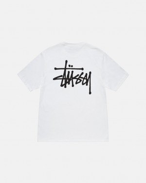 Stussy Basic Stussy Tee - Unisex Shortsleeve Valkoinen | ZFIMJ27207