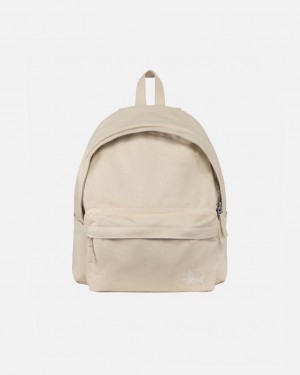 Stussy Canvas Backpack - Unisex Bags Beige | ZFIMJ34267