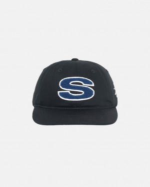 Stussy Chenille S Low Pro Cap - Unisex Mustat | DFIKV76674