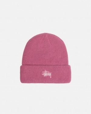 Stussy Cuff Beanie Basic - Unisex Pinkki | FIICD69344