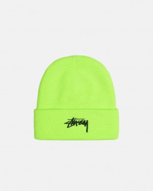 Stussy Cuff Beanie Stock - Unisex Vihreä | MFIFT19761