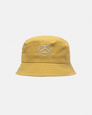 Stussy Deep Bucket Hat SS Link - Unisex Kultaiset | FIDFL44891