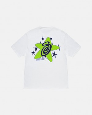 Stussy Galaxy Tee - Unisex Shortsleeve Valkoinen | FIJBT53118