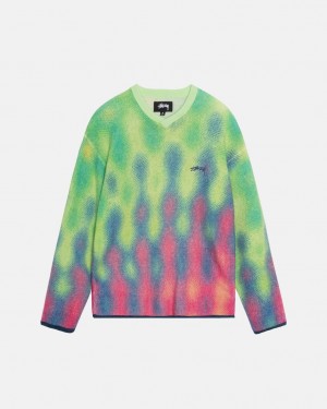 Stussy Gradient Dot Brushed Villa - Unisex Sweaters Monivärinen | EFIHC50036