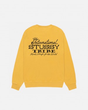 Stussy IST Crew Pigment Dyed - Unisex Hoodies Oranssi | FIQAV27221