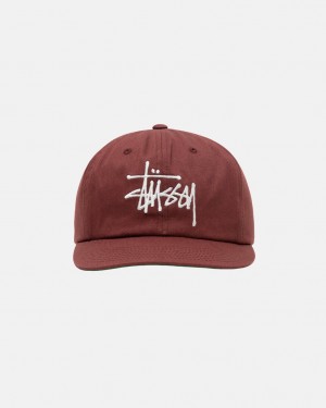 Stussy Mid-Depth Basic Strapback - Unisex Punainen Ruskea | MFIFT24230