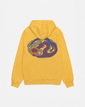 Stussy Mosaic Dragon Hoodie Pigment Dyed - Unisex Hoodies Oranssi | AFIWC76330