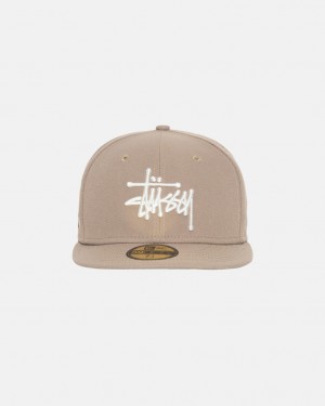 Stussy New Era 59Fifty Authentic - Unisex Khaki | FINZX47670