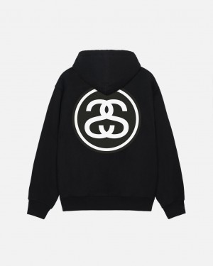 Stussy SS-Link Hoodie - Unisex Hoodies Mustat | FIJKU48861