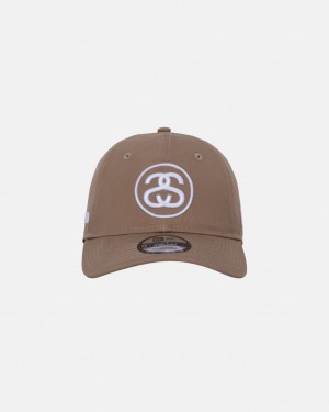 Stussy SS Link 9Twenty Cap - Unisex Khaki | DFIKV96906