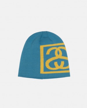 Stussy Skullcap SS Link - Unisex Vaaleanturkoosi | FIXMI34814