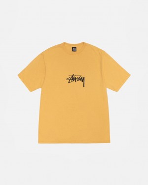 Stussy Small Stock Tee Pigment Dyed - Unisex Shortsleeve Oranssi | UFITG47971