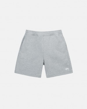 Stussy Stock Logo Sweatshort - Unisex Shorts Trunks Harmaat | FIEAH77569