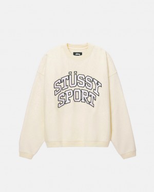 Stussy Stüssy Urheilu Relaxed Oversized Crew - Unisex Hoodies Valkoinen | MFIFT88093