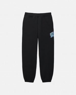 Stussy Stüssy Urheilu Sweatpant - Unisex Jeans Pants Mustat | UFIND13326