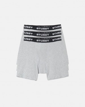 Stussy Stussy Bokserin Briefs - Unisex Shorts Trunks Harmaat | UFIND32163