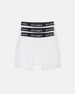 Stussy Stussy Bokserin Briefs - Unisex Shorts Trunks Valkoinen | FICVG62202