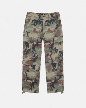 Stussy Surplus Cargo Ripstop - Unisex Jeans Pants Camo | FINZX65734