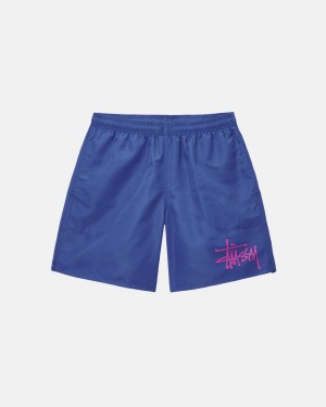 Stussy Vesi Lyhyt Big Basic - Unisex Shorts Trunks Kuninkaallinen Sininen | UFITG13265