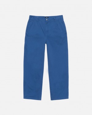 Stussy Workgear Trouser Twill - Unisex Jeans Pants Kuninkaallinen Sininen | QFIWA16926