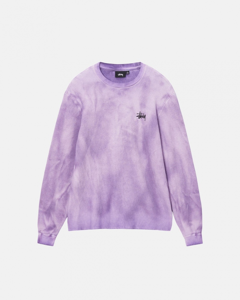 Stussy Basic Stock LS Thermal - Unisex Longsleeve T-Shirts Laventeli | MFIHR85818