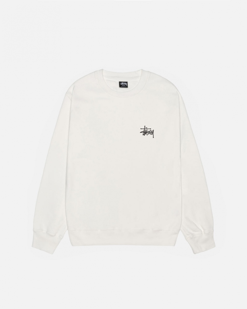 Stussy Basic Stussy Crew Pigment Dyed - Unisex Hoodies Beige | FIJKU47050