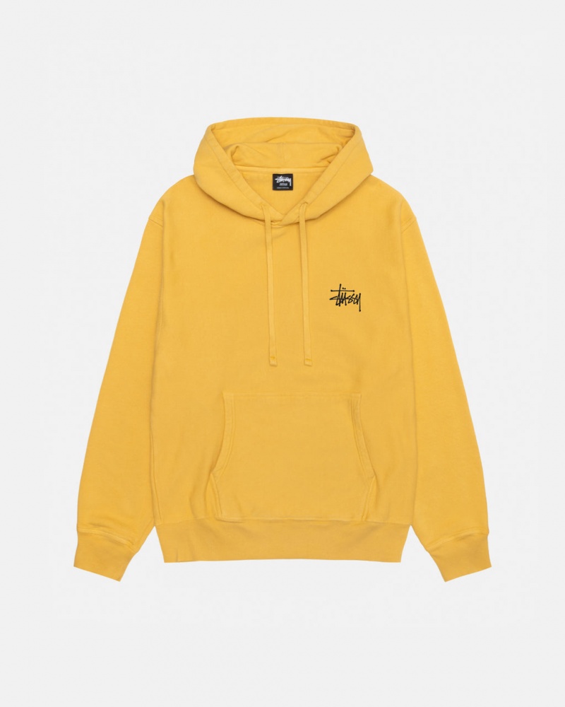 Stussy Basic Stussy Hoodie Pigment Dyed - Unisex Hoodies Oranssi | TFIWZ23078