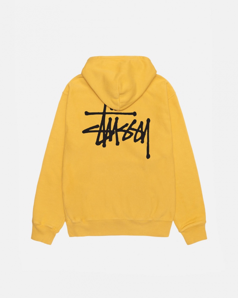 Stussy Basic Stussy Hoodie Pigment Dyed - Unisex Hoodies Oranssi | TFIWZ23078