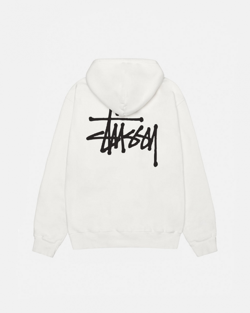 Stussy Basic Stussy Hoodie Pigment Dyed - Unisex Hoodies Beige | FIZPD52427