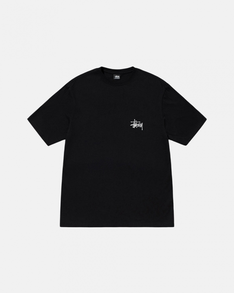 Stussy Basic Stussy Tee - Unisex Shortsleeve Mustat | FINEJ71928