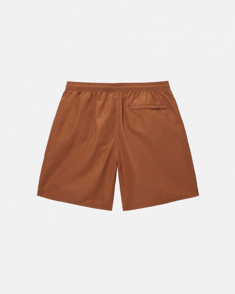 Stussy Big Basic Vesi Lyhyt - Men&s Shorts Trunks Kahvi | MFIFT32852