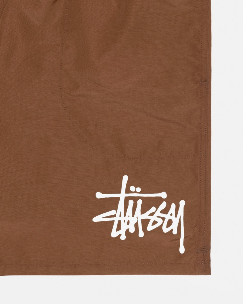 Stussy Big Basic Vesi Lyhyt - Men&s Shorts Trunks Kahvi | MFIFT32852