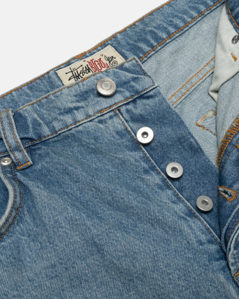 Stussy Big Ol& Jean Denim - Unisex Denim Sininen | FICIF80794