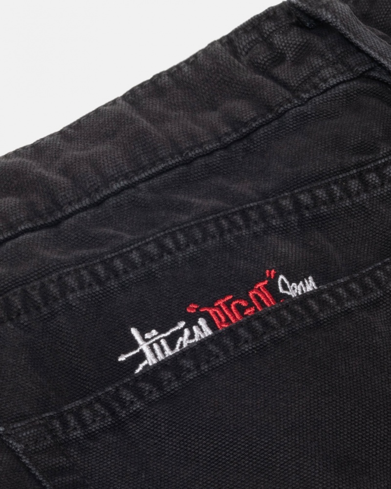 Stussy Big Ol& Jean Washed Canvas - Unisex Pants Mustat | LFISX42881