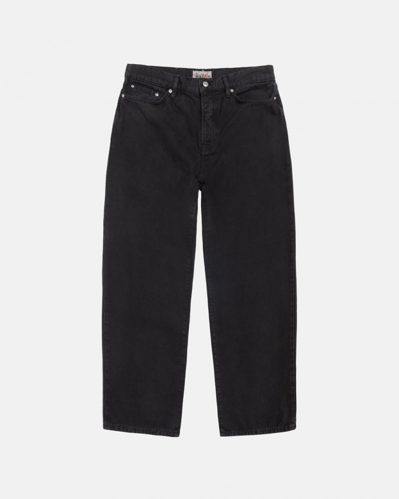 Stussy Big Ol& Jean Washed Canvas - Unisex Pants Mustat | LFISX42881