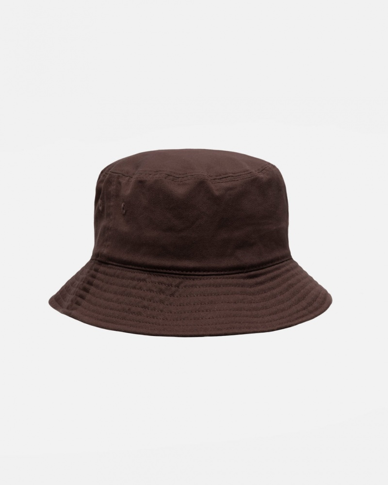 Stussy Bucket Hat Big Stock - Unisex Suklaa | AFIDF86920