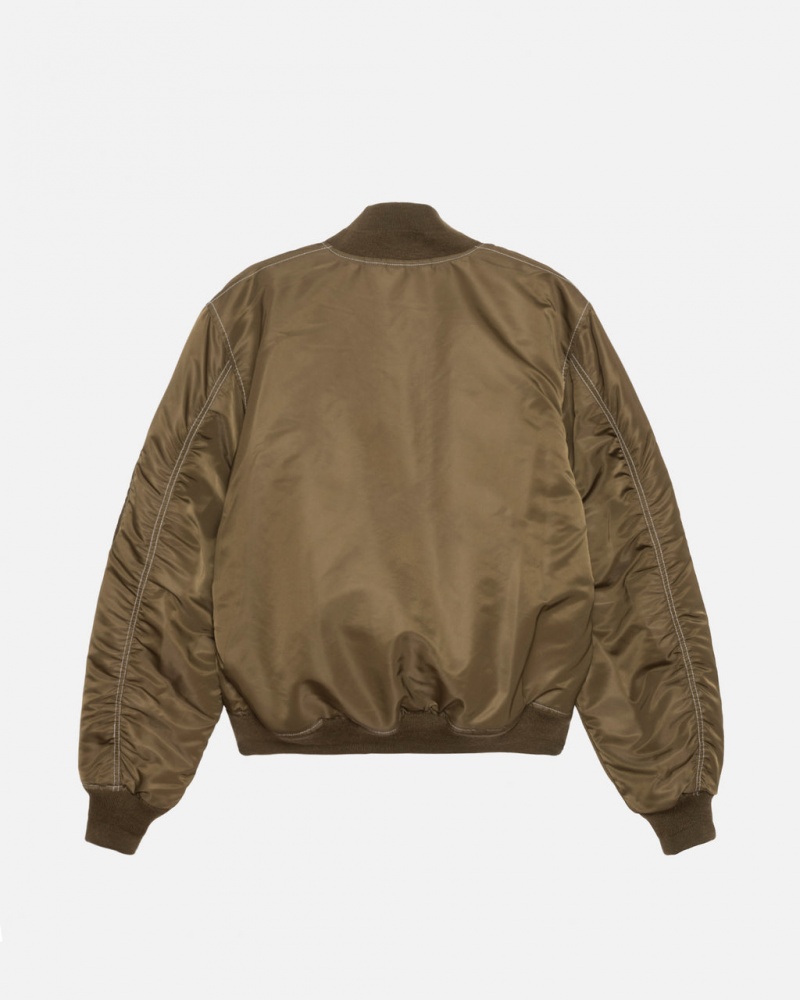 Stussy Built Reversible Bomber Jacket - Unisex Jackets Ruskea | FIICD82302