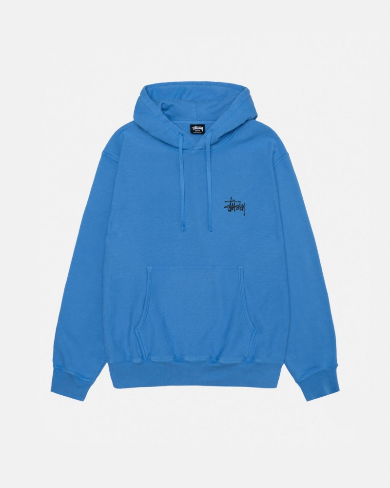 Stussy Built Tough Hoodie Pigment Dyed - Unisex Hoodies Sininen | FIJVR40818