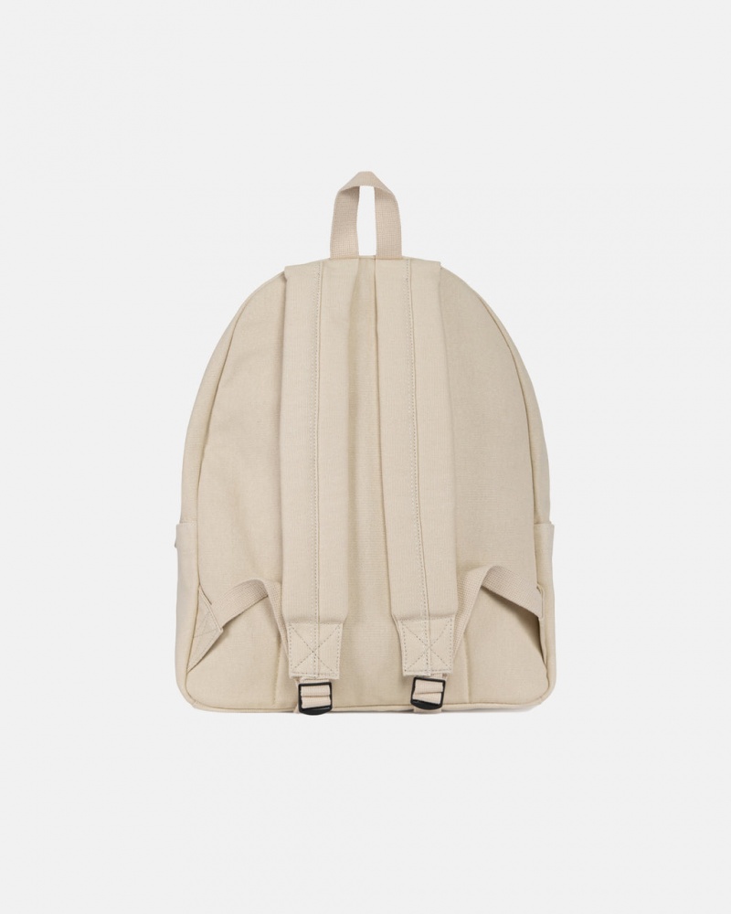 Stussy Canvas Backpack - Unisex Bags Beige | ZFIMJ34267