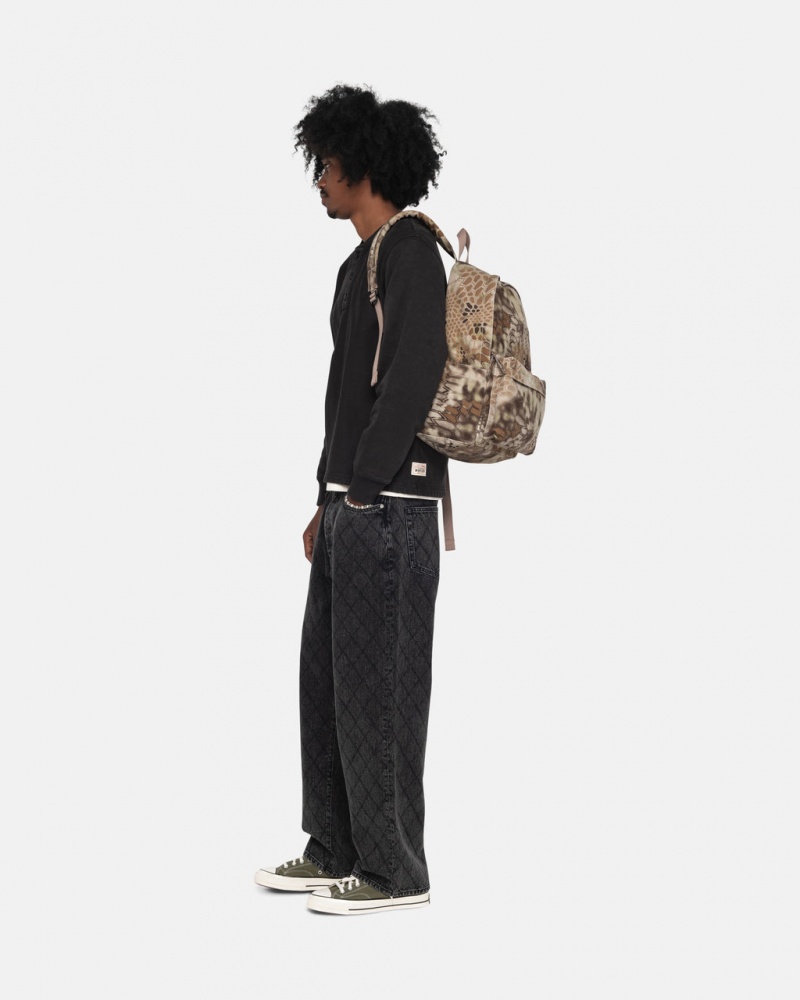 Stussy Canvas Backpack - Unisex Bags Ruskea | FICIF28804