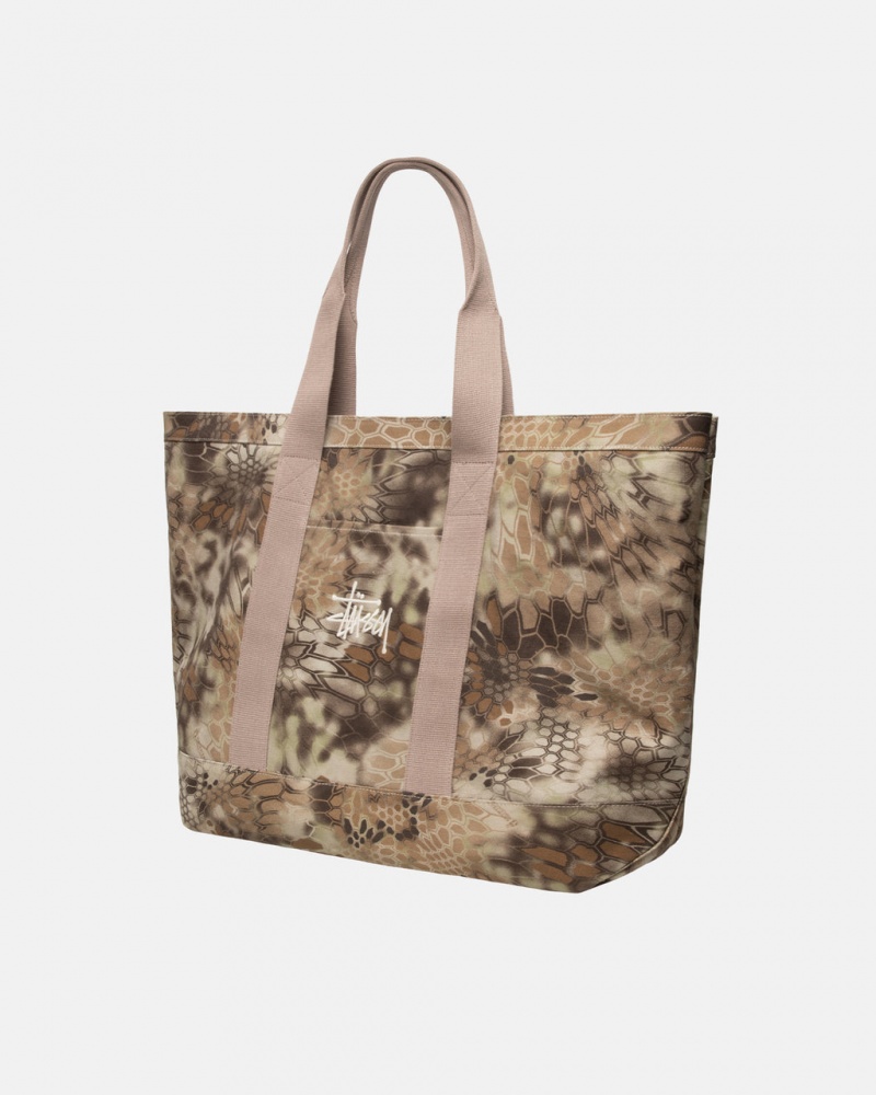 Stussy Canvas Extra Large Tote Bag - Unisex Bags Ruskea | SFIVO32429