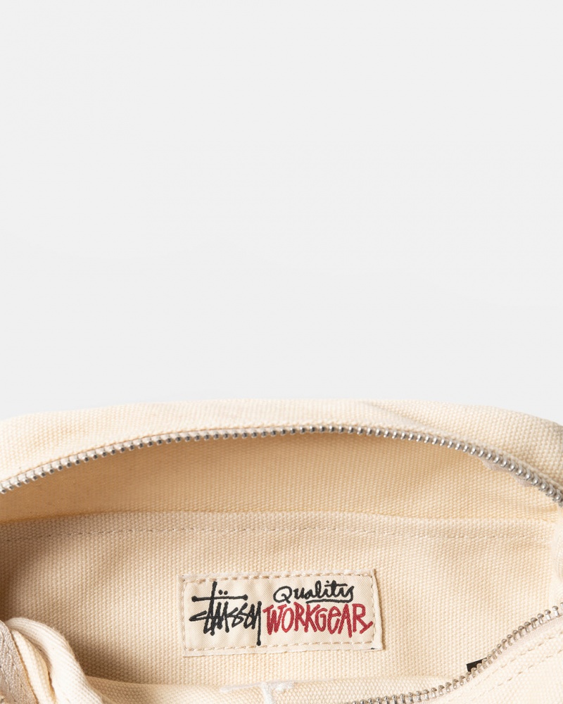 Stussy Canvas Side Pouch - Unisex Bags Beige | UFITG60343