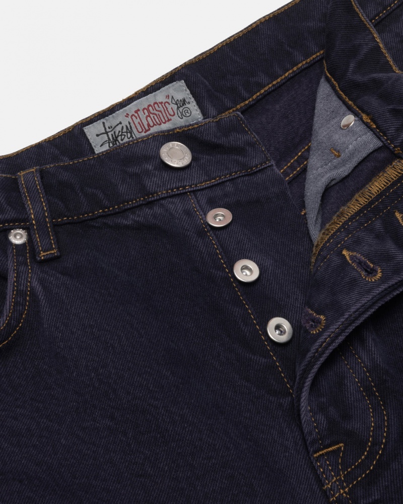 Stussy Classic Jean Denim - Unisex Denim Mustat | PFIQX88070