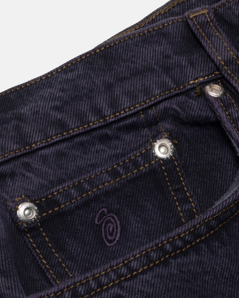 Stussy Classic Jean Denim - Unisex Denim Mustat | PFIQX88070