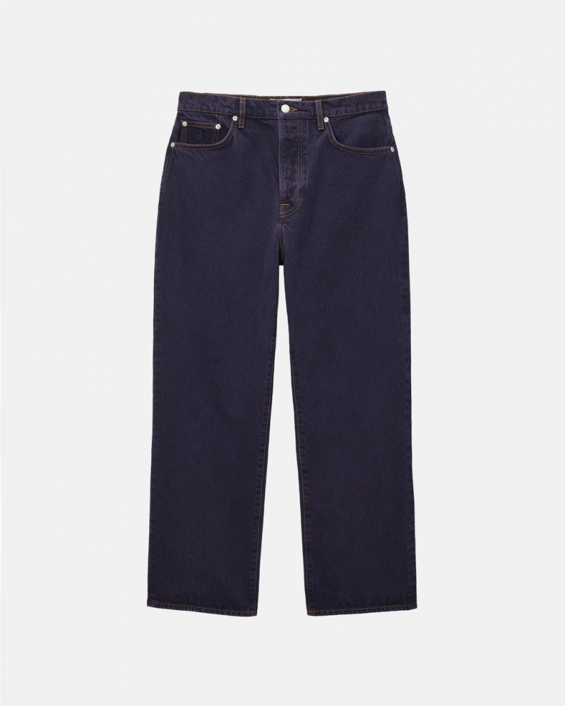 Stussy Classic Jean Denim - Unisex Denim Mustat | PFIQX88070