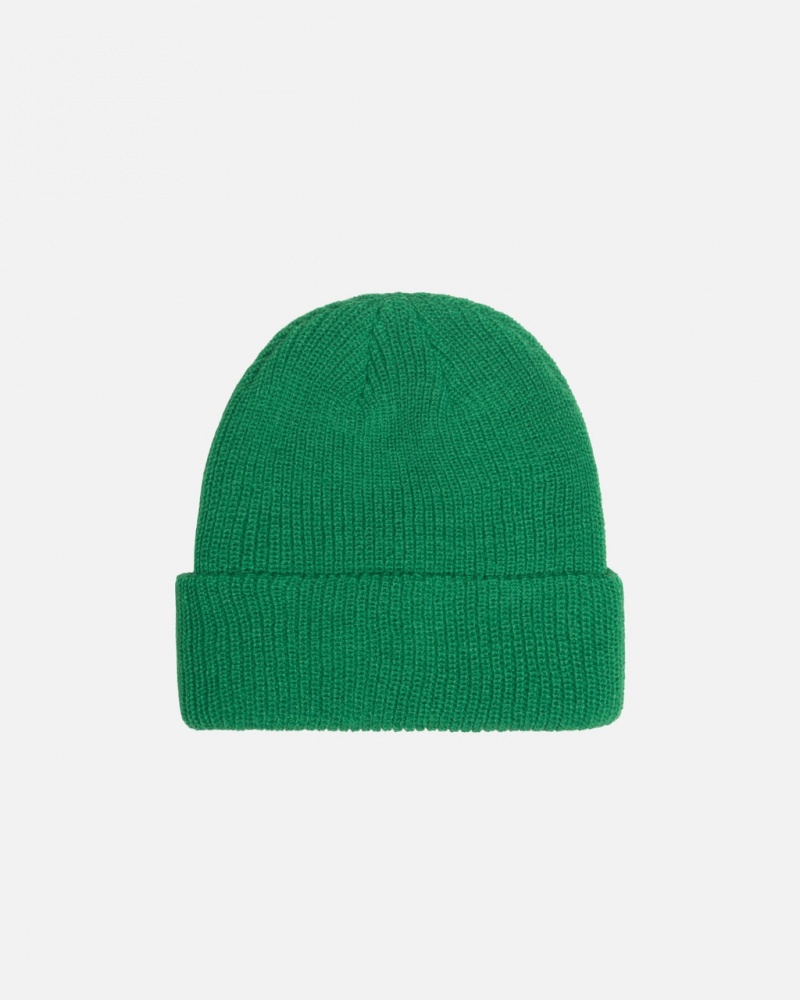 Stussy Cuff Beanie Basic - Unisex Vihreä | YFIGT13329