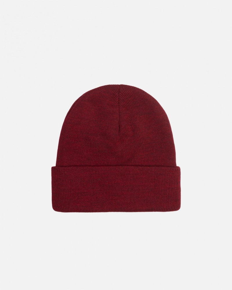 Stussy Cuff Beanie Stock - Unisex Punainen | SFIVO32617