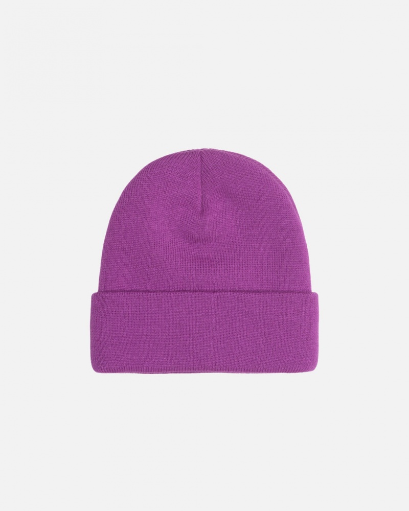 Stussy Cuff Beanie Stock - Unisex Violetit | GFIEC44414